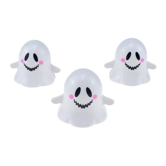 Halloween Wind-up Ghost Toy Spooky Cartoon Ghost Walking Toy Toddlers Boys Girls Spring Clockwork Mini White Ghost Toy