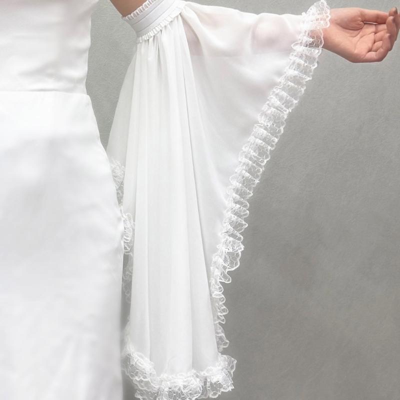Maniche a Rete con Bordi in Pizzo, Protezione Solare Decorativa per Braccia, per Donne, Matrimoni all'Aperto e Occasioni Formali