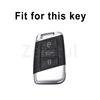 Gun Grey Tpu Keyless Keychain Car Key Fob Case Cover For Volkswagen Vw Tiguan Taos Arteon Atlas Cross Sport Passat B8 Jetta