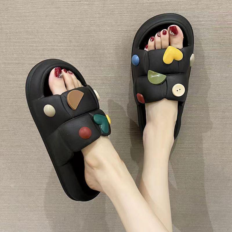 2025 Summer Cool Indoor Couple Slippers: Emotional Design for Women