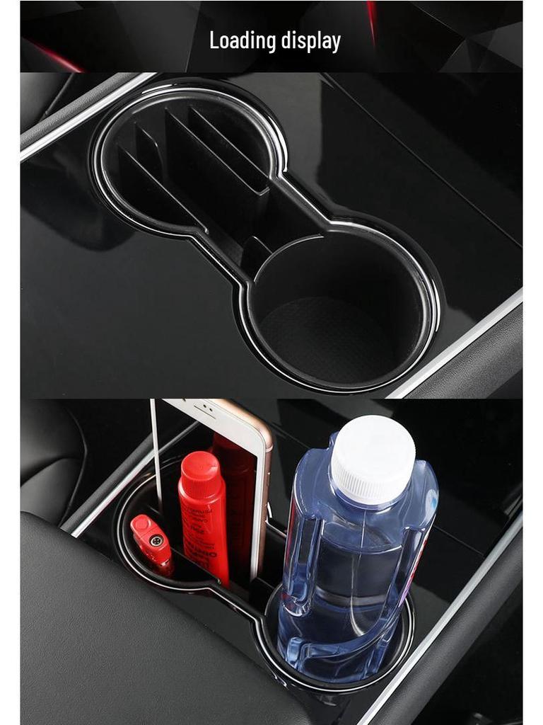 Tesla Model 3 Upgraded Cup Holder Card Slot Storage Accessories