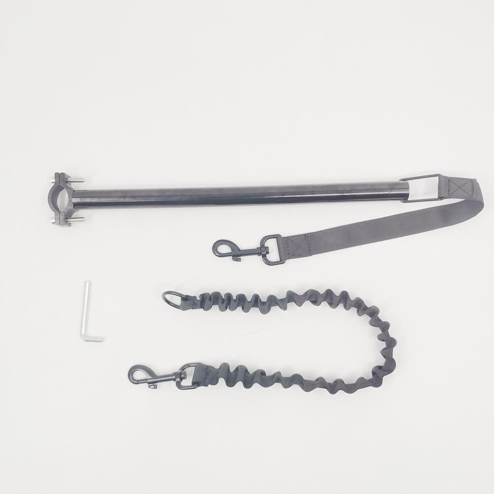 Bike Dog Leash Detachable Bicycle Pet Strap Black