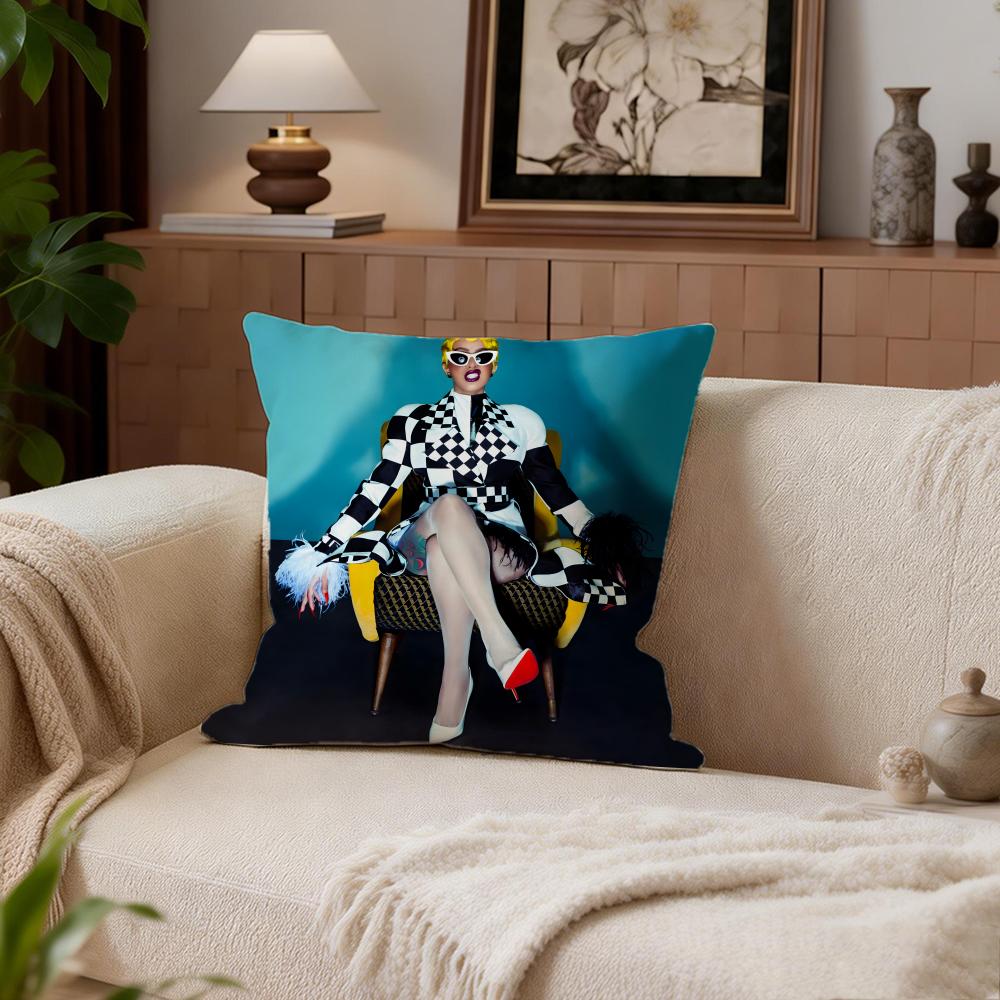 ·Bcardi B Cushion Cover Cushion Cover Set 4Pcs 50X50 45X45 40X40 Pillowcase Decorative Sofa Home Decor