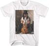 Classici Americani Slash Musicista Slash Seduto con la Chitarra Maglietta a Maniche Corte per Adulti T-shirt Grafica