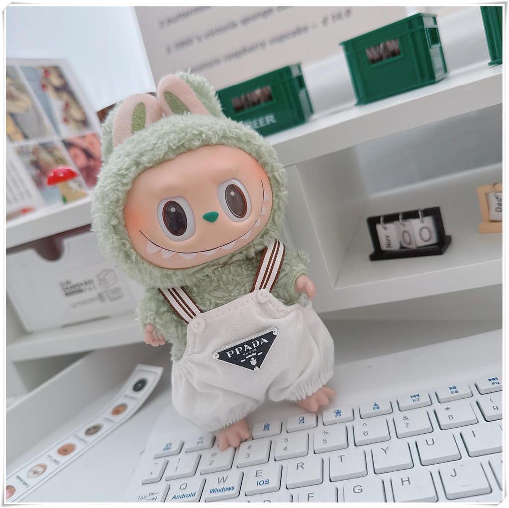 17cm Labubu Doll Vinyl Keychain: First & Second Gen Blind Box Clothes Collection