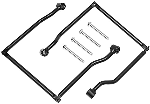 Karun Side Bag Support Left & Right Set Motorcycle Universal American Shadow Villago Dragster (Black)