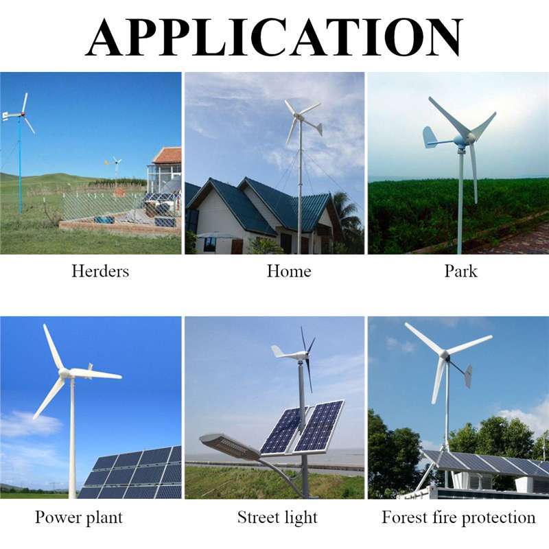 580mm High Strength Nylon Fiber Windmill Accessories DIY 1000W 2000W Wind Generator Wind Turbines 1/3/5 White Blades For Home