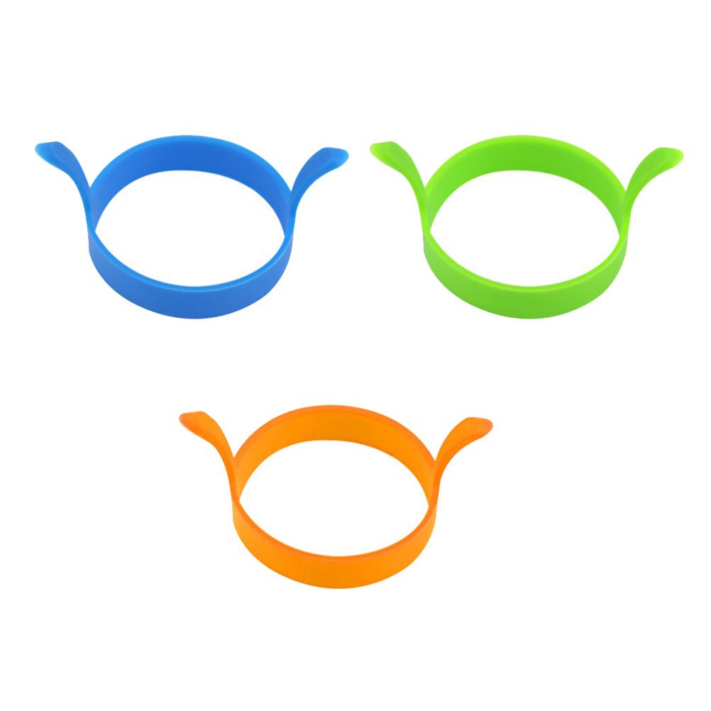 Silicone Egg Ring Mold Heat Resistant Nonstick Cooking Tool for Perfect Fried Eggs Pancakes Orange Silicone Egg Ring