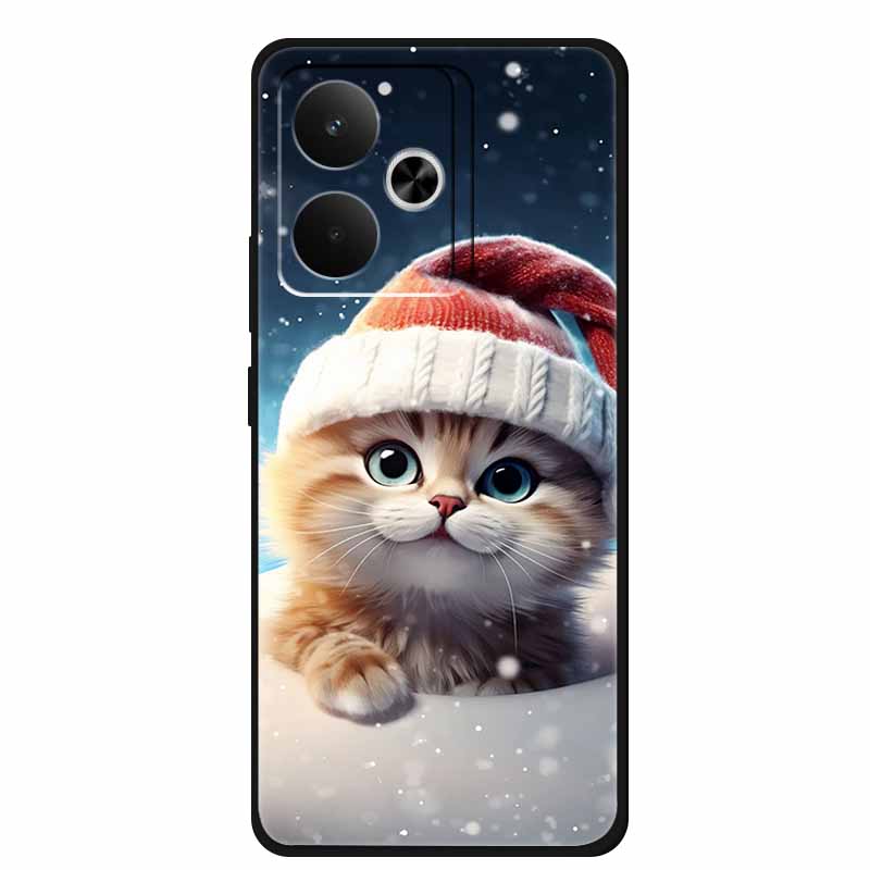 For Realme GT 7 T 7T Phone Case Fashion Photos Black Silicone Soft Back Cover Case For Realme GT 7T GT7 7 T Case GT7T Coque Capa