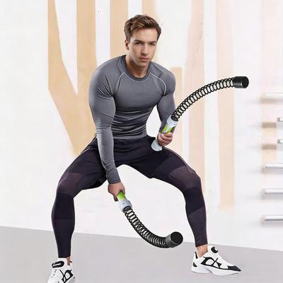 2 Pezzi 3-in-1 Corda da Battaglia Senza Corde Uomini Donne Esercitatore per Braccia Cardio Allenamento Forza Muscolare Corda per Allenamento Senza Fili Palestra di Casa Attrezzatura Fitness