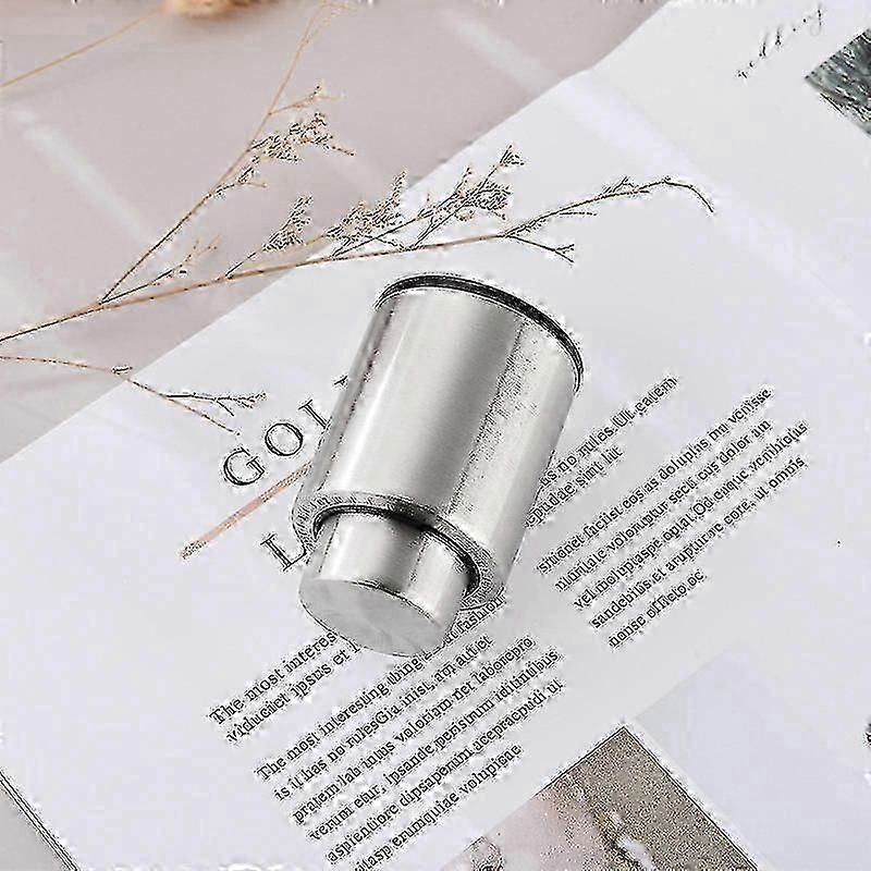 Wine Champagne Bottle Stopper Plug Vacuum Sealer Stainless Steel Leakproof Cap--Silver 26-27s
