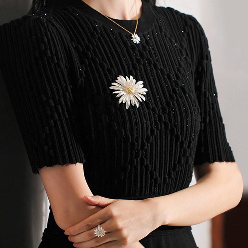  Mori  Flower Brooch For Girls Women Flowers Badge Backpack Suit Jacket Clothes Enamel Pins Corsage Party Gifts