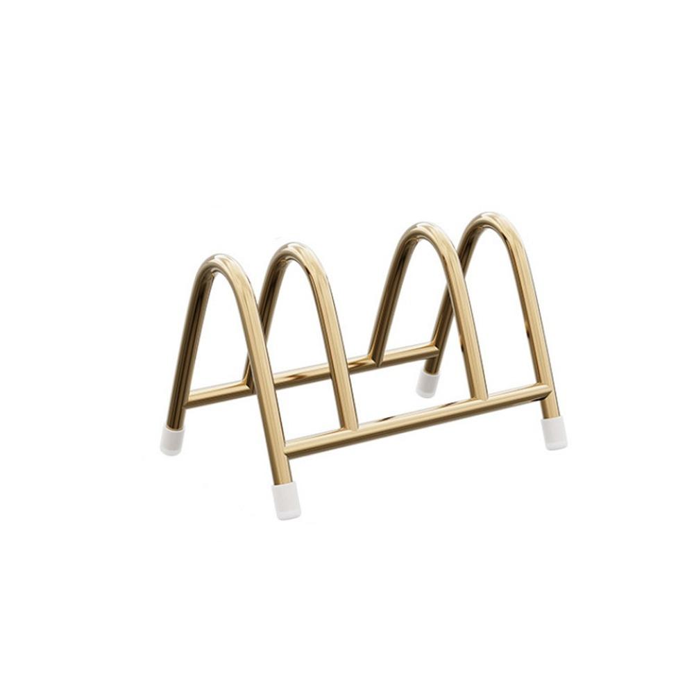 

Держатель крышек кастрюль, устойчивый к ржавчине, Вертикальная стойка для разделочных досок, Прочный держатель для разделочных досок, Шкаф Gold 3 Grids