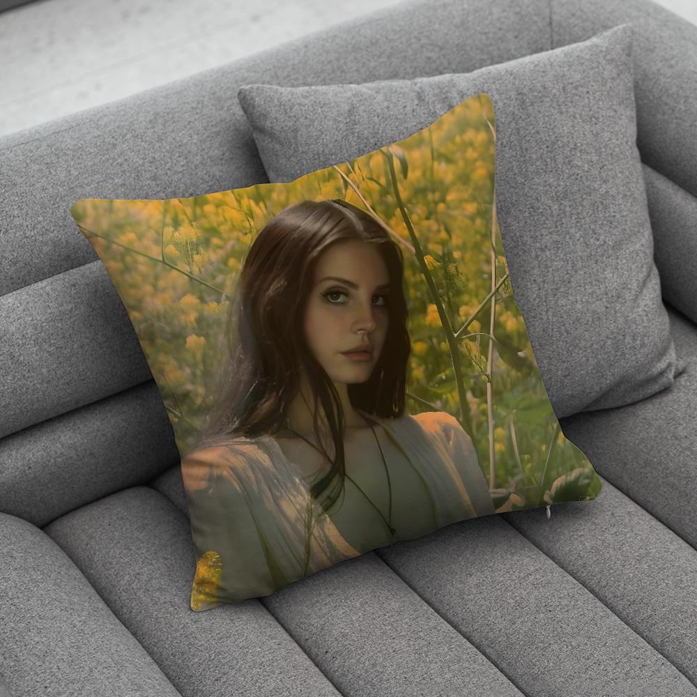 Singer LLana Del Rey Pillow Case Soft Cushion Cases for Farmhouse Sofa Decor Home Decorations and Protector