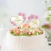 10 Stück Muttertag Kuchenkarte Einstecker Kuchen Dekoration Band Strauß Blumen Romantisch Kreativ Backfestival Überraschung