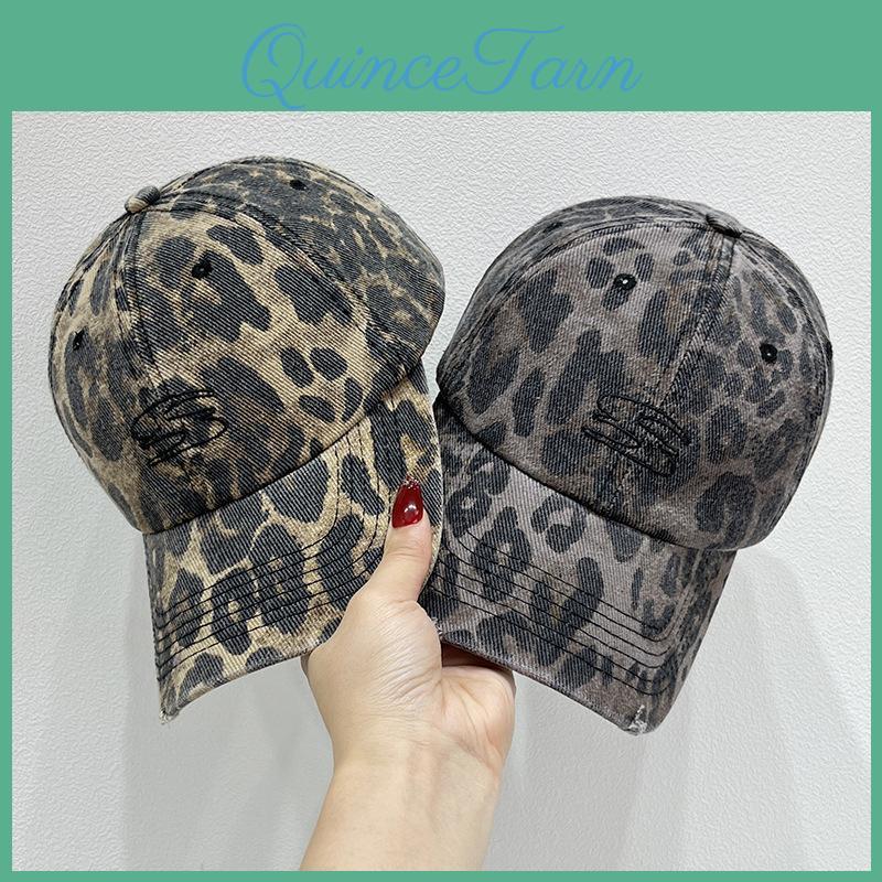 Leopard Cap Baseball Women Print Outdoor Adjustable Sunscreen Leisure Hat Spring Autumn Travel Tourism Beach Vacation