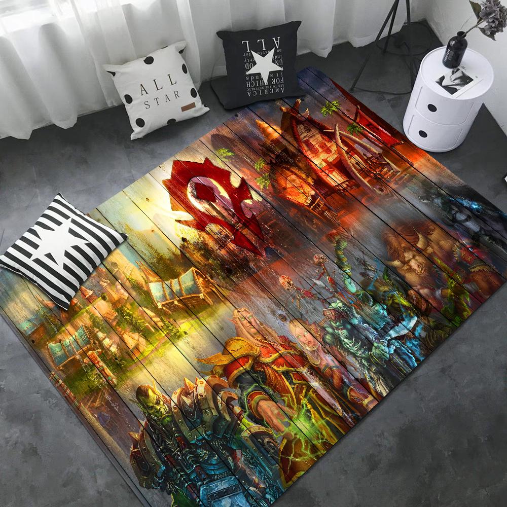World Of Warcraft Door Mat Washable Non-Slip Living Room Sofa Chairs Area Mat Kitchen Doormat Area Rug