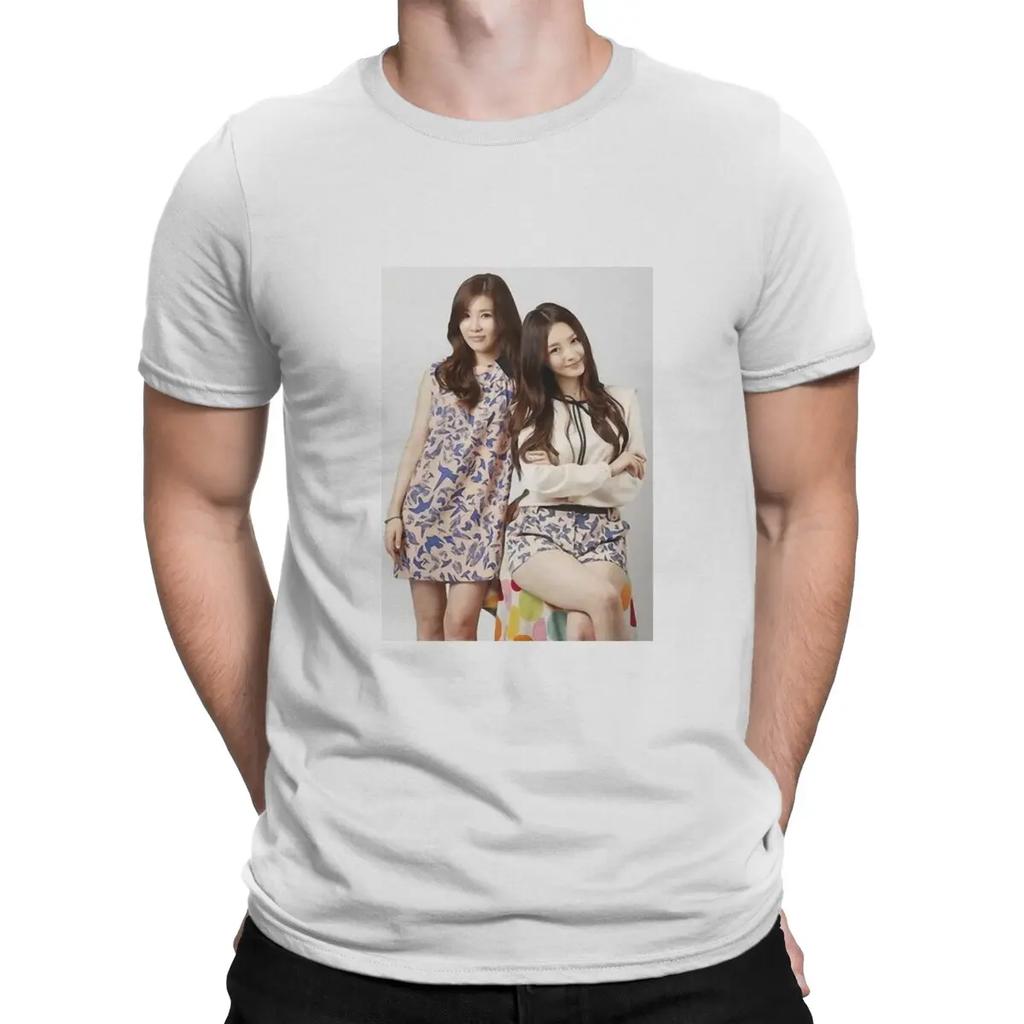 Korean Duo Group T Shirts Cotton Casual T-Shirts Round Neck Davichi Tee Shirt Short Sleeve Clothes Gift Idea Unisex