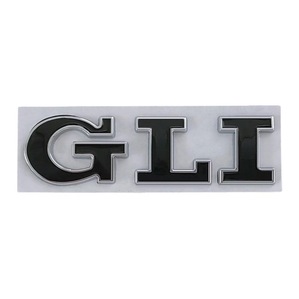 3D Metal Car Letters GLI Logo Rear Trunk Badge Emblem Sticker Decals For Volkswagen VW Jetta MK2 MK4 MK5 MK6 MK7 MK8 Accessories