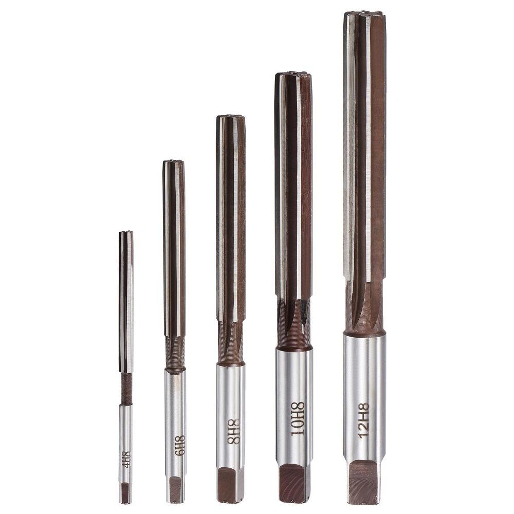 

5шт серебро 6 флейт ручная развертка коричневый фрезерный инструмент рабочий