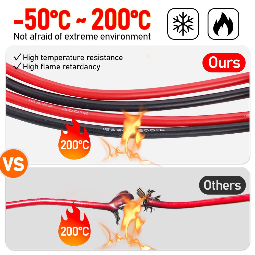 50cm 16AWG XT60 Male to Female Plug Extending Wire Dual Extension Y Splitter 3-Way Cable Adapter Convertor Battery Power Connect