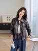 2025 Spring/Autumn Women's Sheepskin Leather Jacket - Short, Genuine Leather, Casual Style