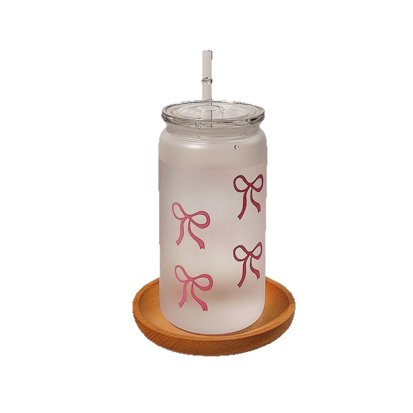 

Simple Matte Butterfly Water Cup with Lid, Unisex Plastic Travel Mug for School Office Festival Use, Casual Style Drinkware 500ml