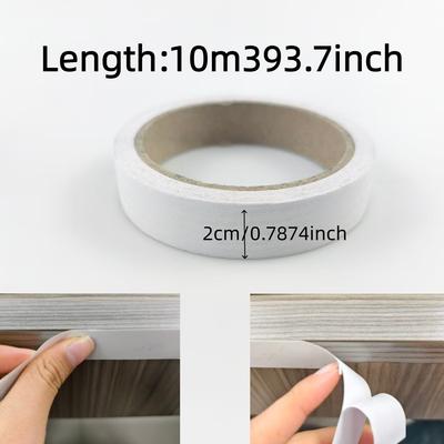 1PC 10M/393.7in Edge Banding Tape for Furniture Table Edge Repair, Self-adhesive Edge Banding Tape for Cabinet Decorat