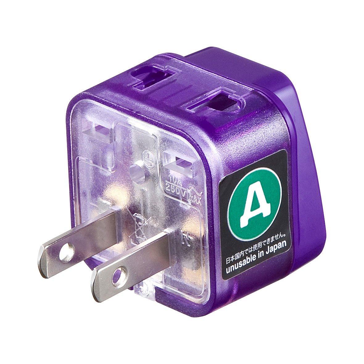 

Sanwa Supply Overseas Power Conversion Adapter Eleplug WA (США) TR-AD11 фіолетовий