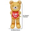 60inch Base Love Bear Aluminum Film Balloons Are Suitable for Weddings, Romantic Surprises for Proposals, Engagements, Valentine's