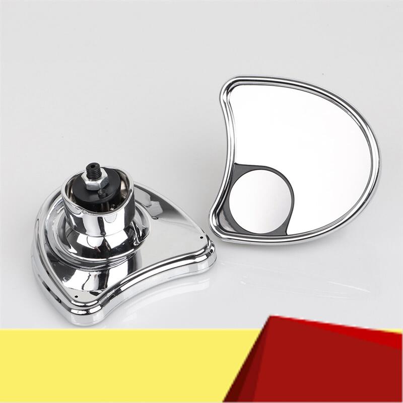 Chrome Batwing Inner Fairing Mount Side Mirrors With Blind Spot Accessories Parts Kit For Touring-M53K Chrome Silver