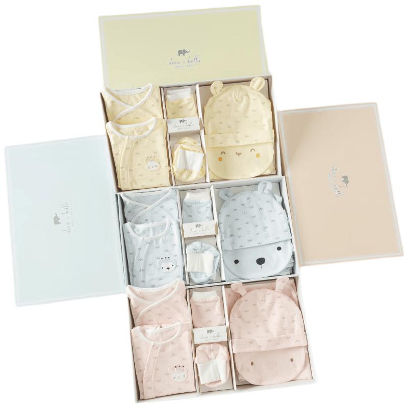 DAVE & BELLA Pure Cotton Newborn Baby Gift Set