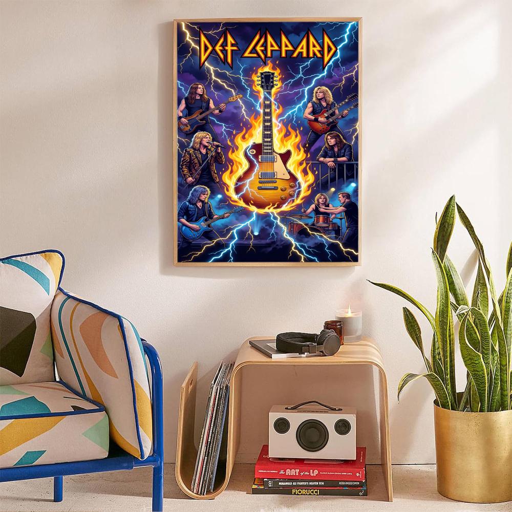 Def Leppard 5D Diamond Painting Round Diamond Rhinestones Mosaic Diamond Embroidery Wall Paintings Rhinestones Gift Frameless