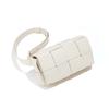 Woven Small Square Bag Niche Design Shoulder Messenger Bag Fashionable Versatile Leather Women's Bag