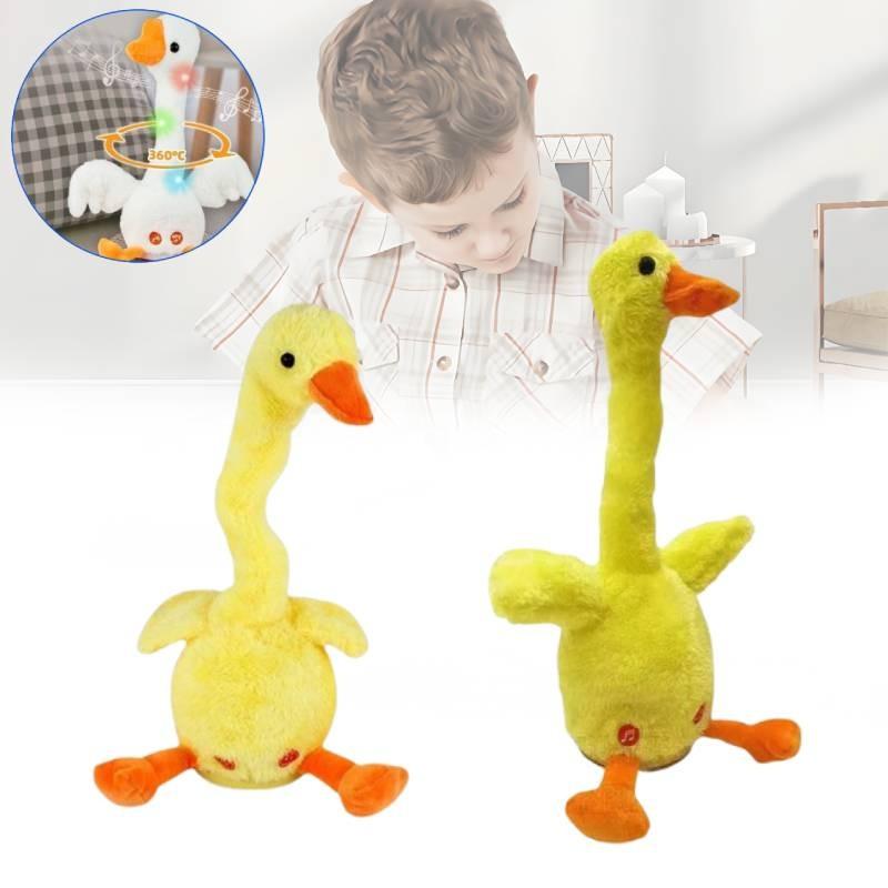 Adorable Talking Duck Plush Toy Funny Talking Neck Duck Gift For Christmas Celebration