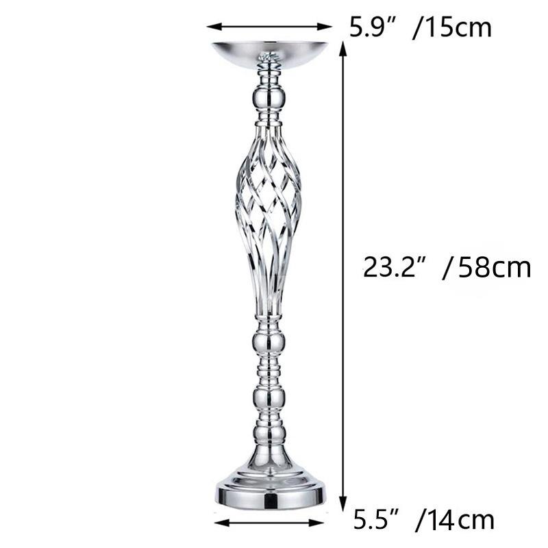 Elegant Wedding Décor: Flower Vases, Aisle Markers, Centerpieces, Stands & Ornaments