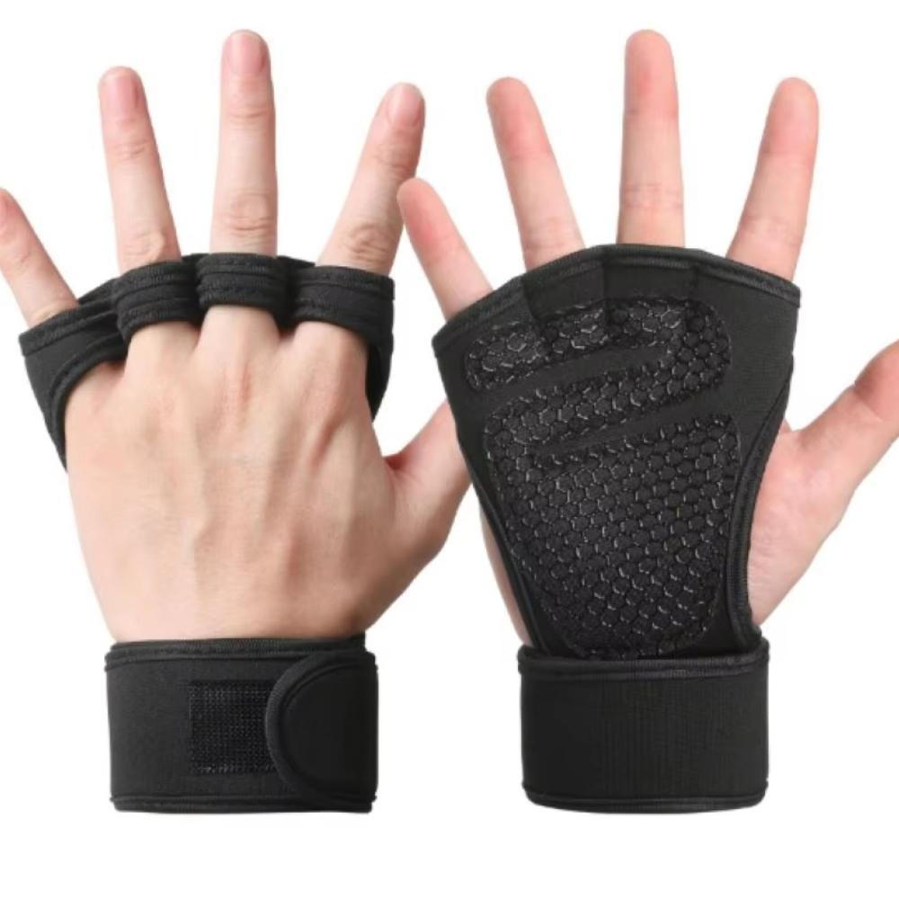Unisex Bodybuilding Home Gym Non-Slip Weight Lifting Training Gloves with Palm Support
