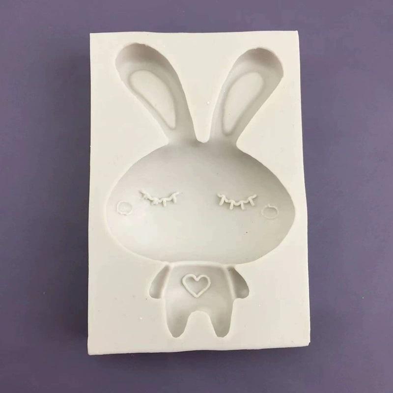 1 Pcs Bunny Shape Silicone Cake Mold Kitchen Baking For Chocolate Pastry Candy Soap Fondant