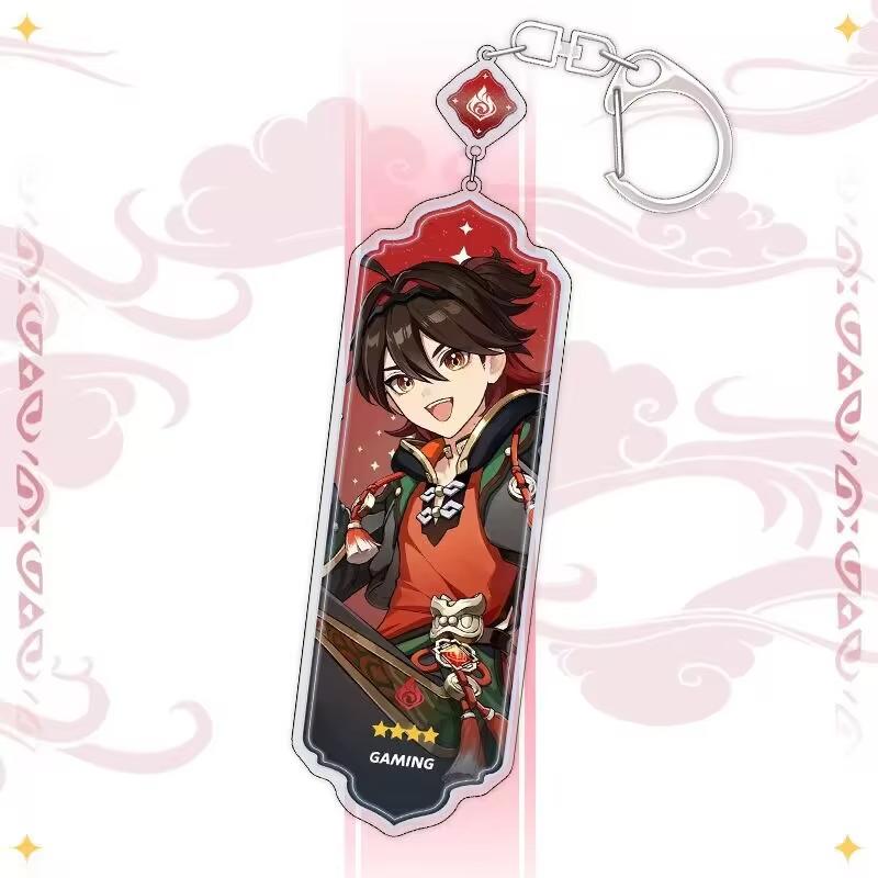 Portachiavi Anime Linnea Flins Durin Mualani Furina Arlecchino Accessori Portachiavi Genshin Impact Ciondolo Carino per Borsa Portachiavi Regalo