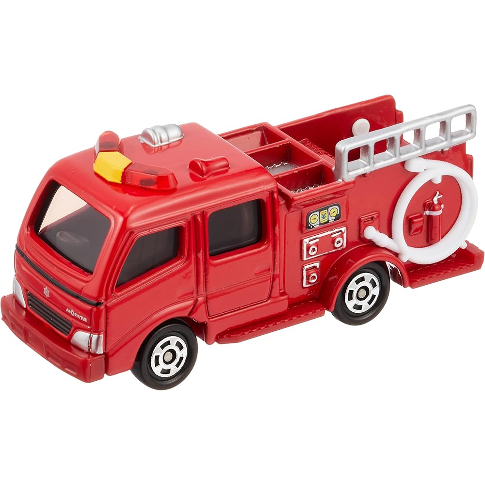 Takara Tomy Tomica No.041 Morita Pump Fire Truck Diecast Toy for Ages 3 and Up