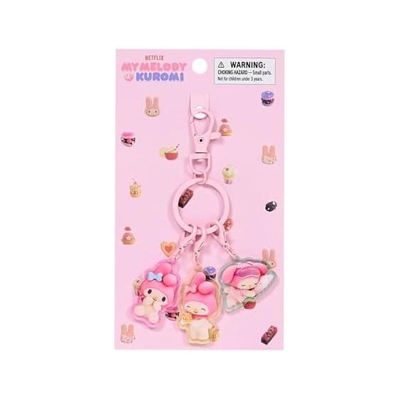 Sanrio Acrylic Keychain (Netflix Original Anime My Melody & Kuromi)