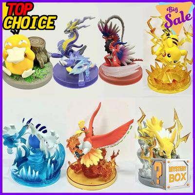 Pokemon Anime Figure Vulpix Scenes Version Cute Fox Pokemon Collectible PVC Model Doll Mystery Gift Box for Kids Fans Birthday