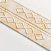 1pc 230x14cm Self Adhesive Wall Skirting Border Waterproof Anti-collision 3D Diamond Wallpaper Skirting Line Decor Home