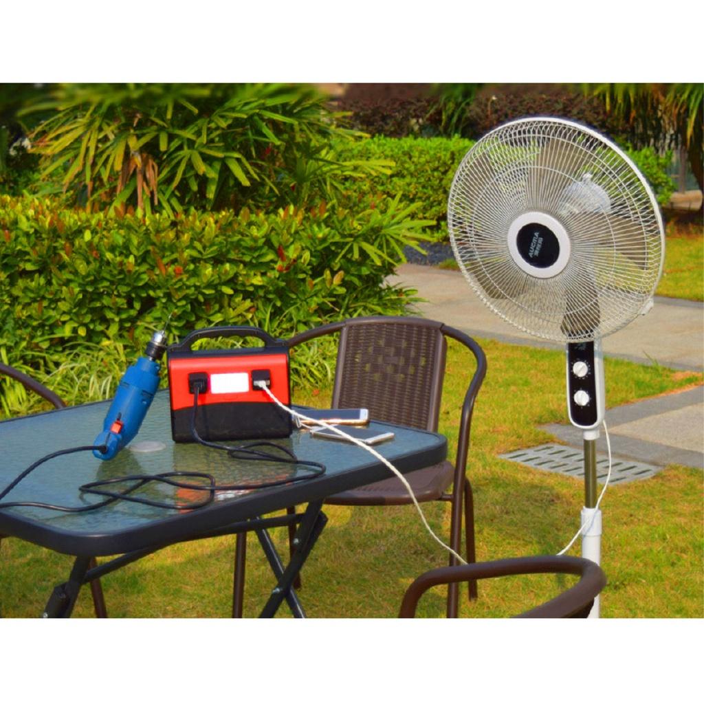 Max 40800mAh Inverter 100W Portable Solar Generator Modified Sine Wave Power Supply LCD Display Energy Storage Outdoor