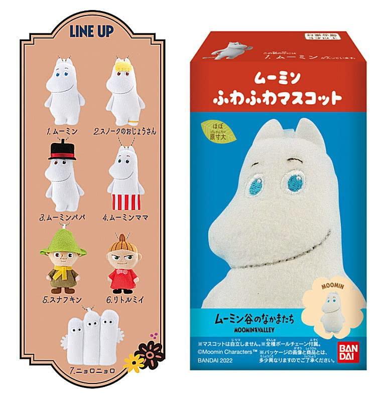 Moomin Fluffy Mascot of 7 Types Sold As a Box [Set (full Complete)] Not