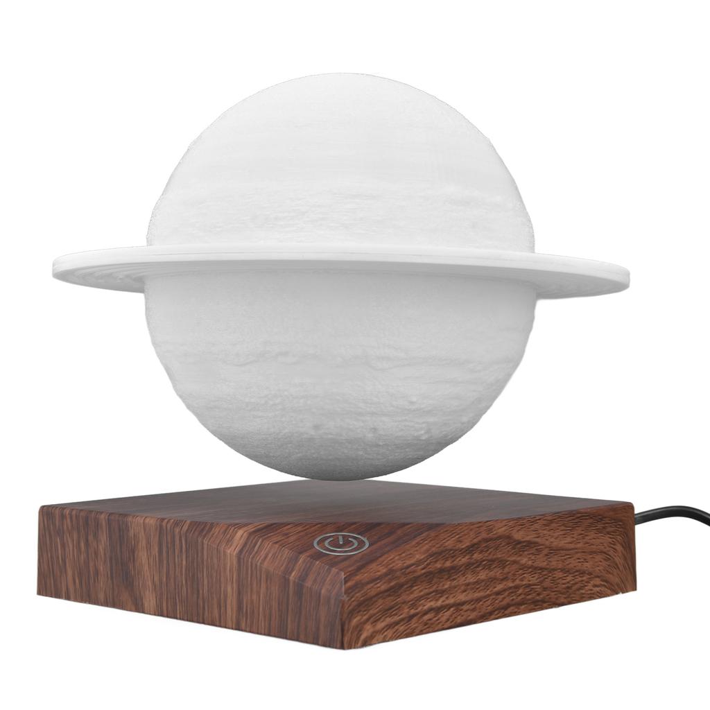 3D Printing Magnetic Levitation Floating LED Saturn Lamp Night Light with 3 Color Modes