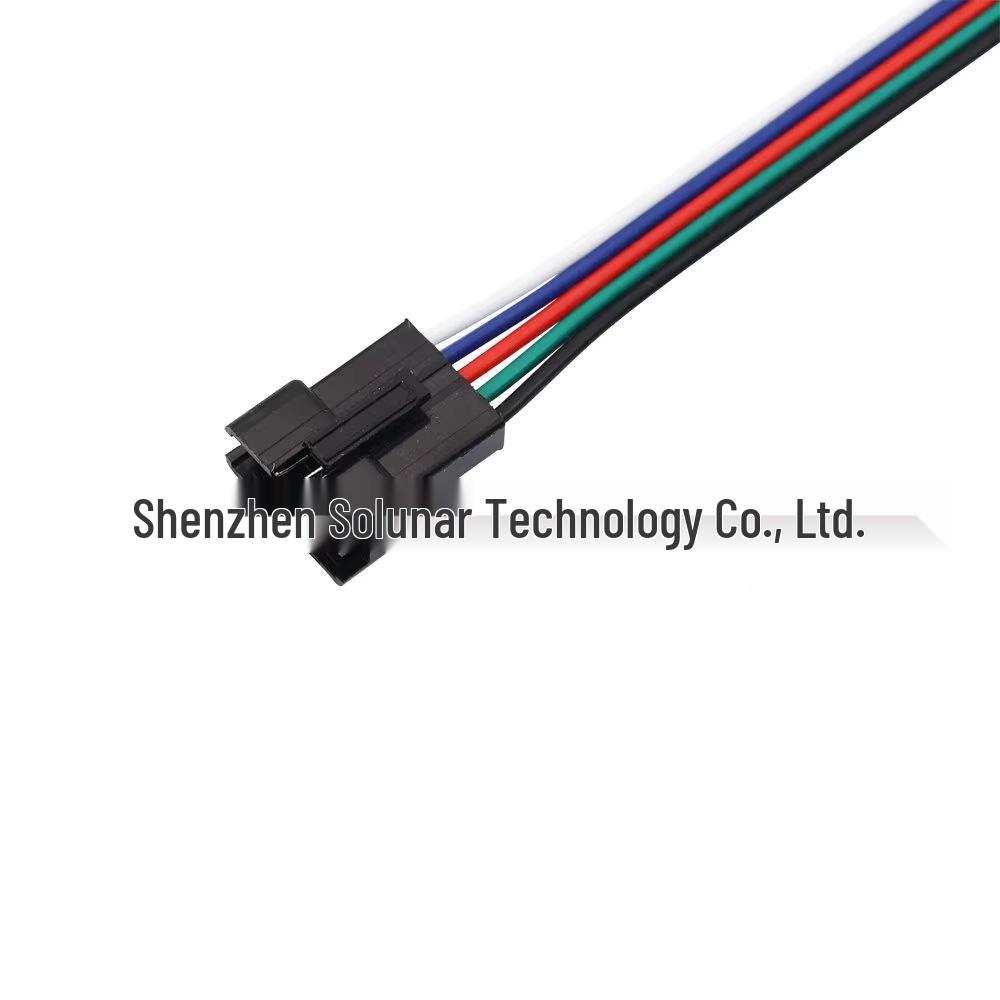 SM Male/Female Plug Cable 2.54MM Air Connection, 3-Battery Charging, 4P Terminal Power Cord, LED Light.