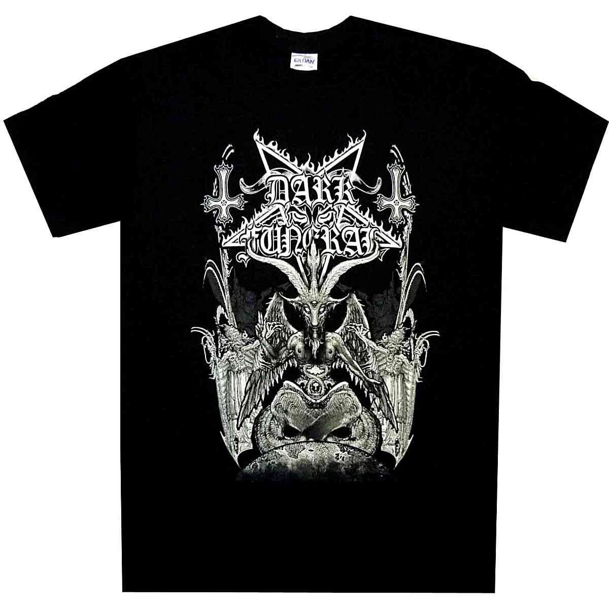 

American Vintage Dark Funeral Baphomet Shirt Men s T-Shirt Summer New Vintage Fashion Men s and Women s Streetwear 4XL