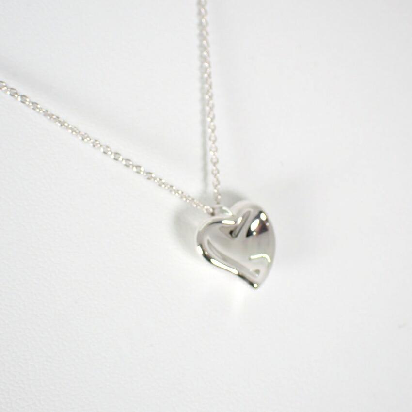 [Used] TIFFANY 925 Full Heart Pendant/Necklace/g523-16