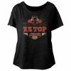 ZZ Top Lowdown Vintage Black Ladies Dolman T-Shirt